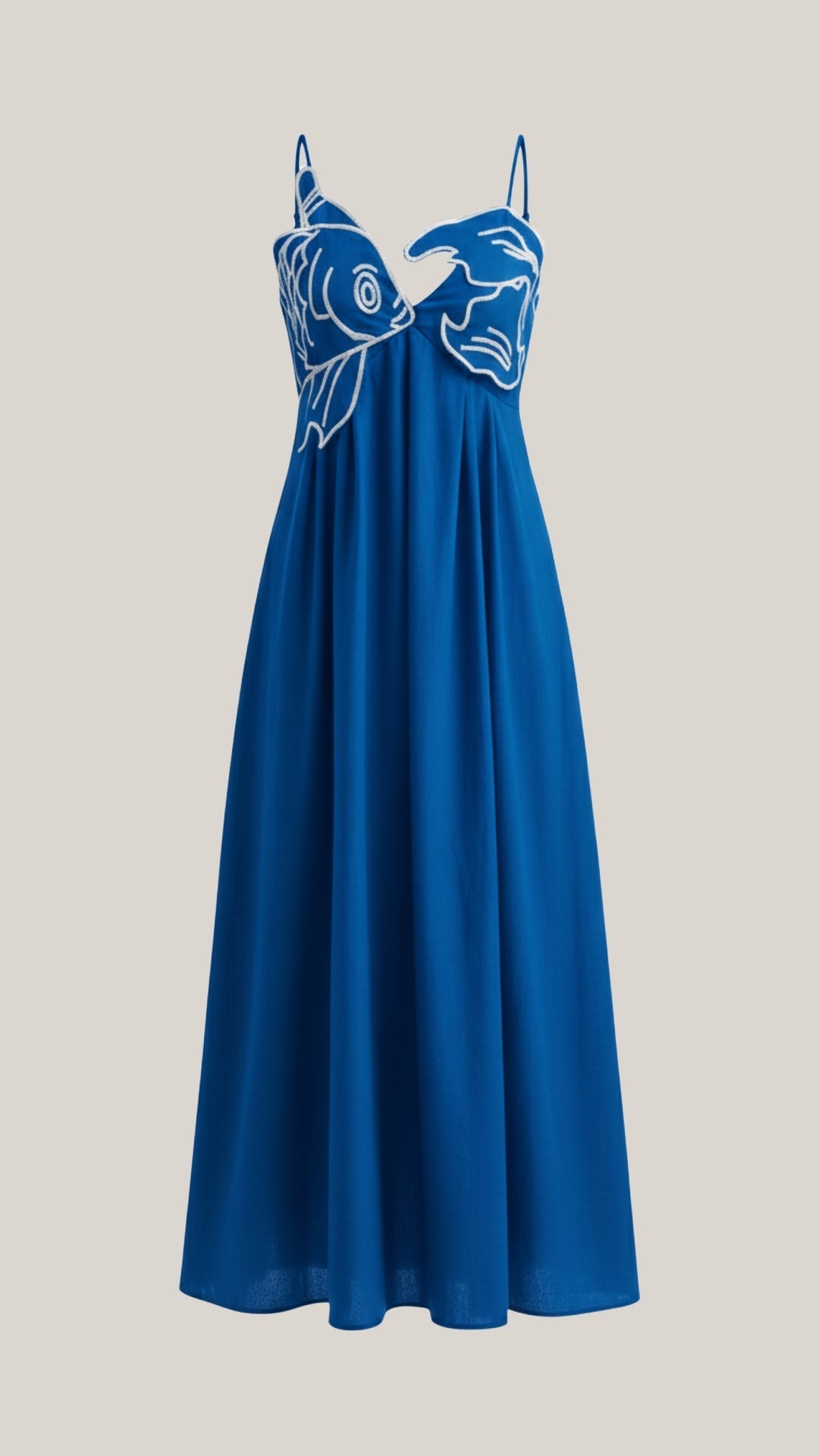 Vestido maxi con bordado elegante