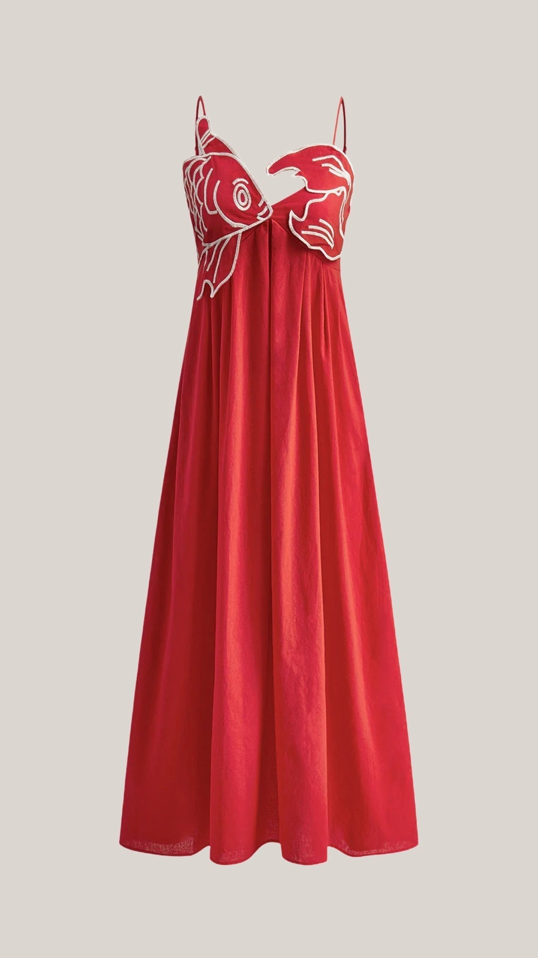 Vestido maxi con bordado elegante