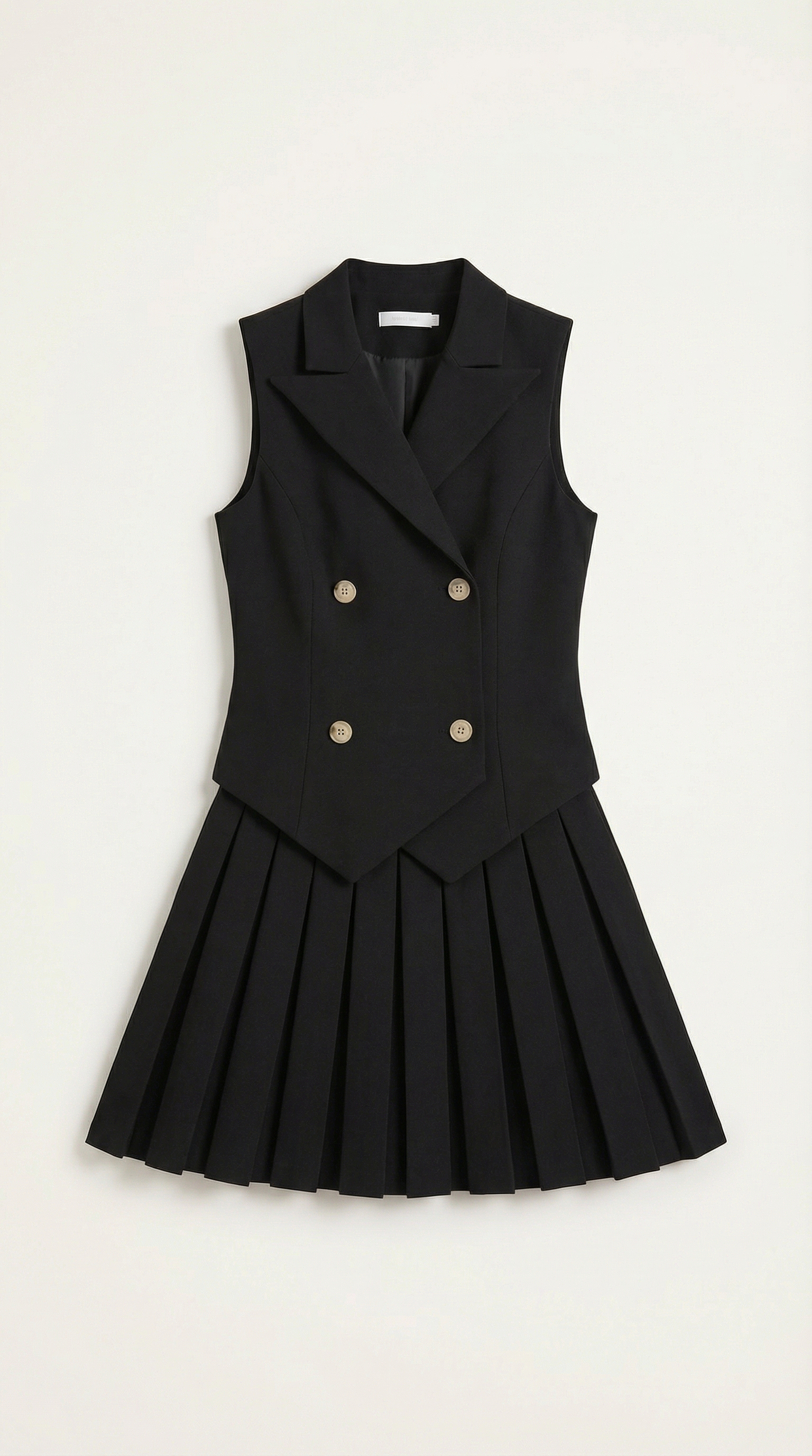 Vestido mini con corte moderno