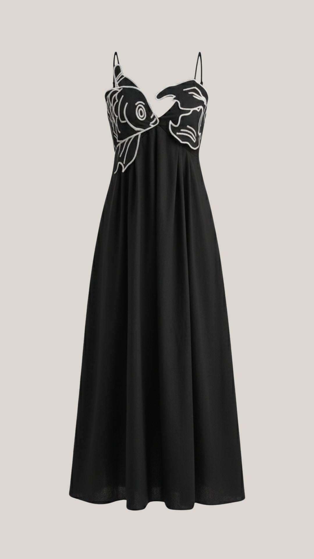 Vestido maxi con bordado elegante
