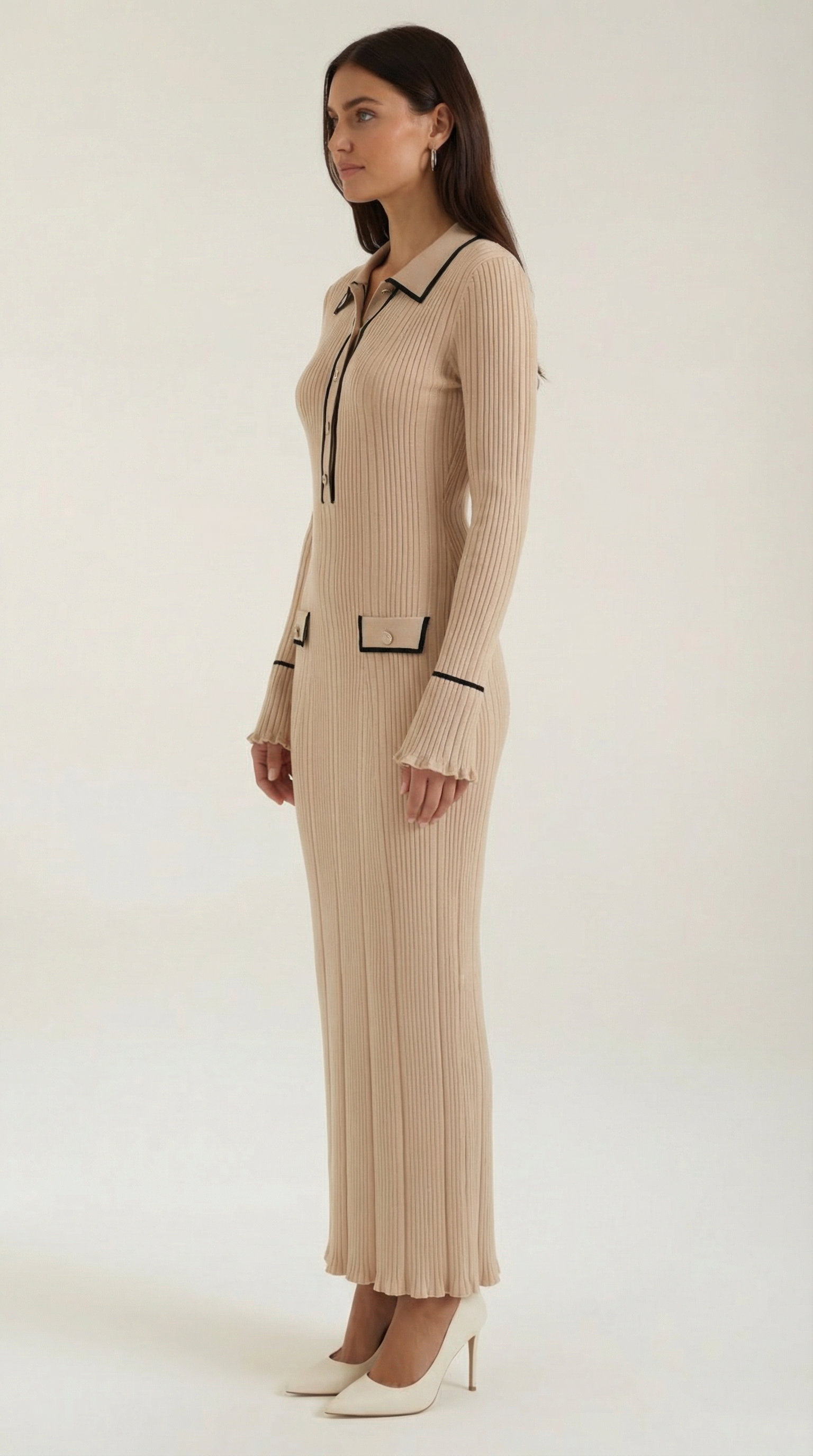 Vestido Maxi Bodycon con Detalle Elegante