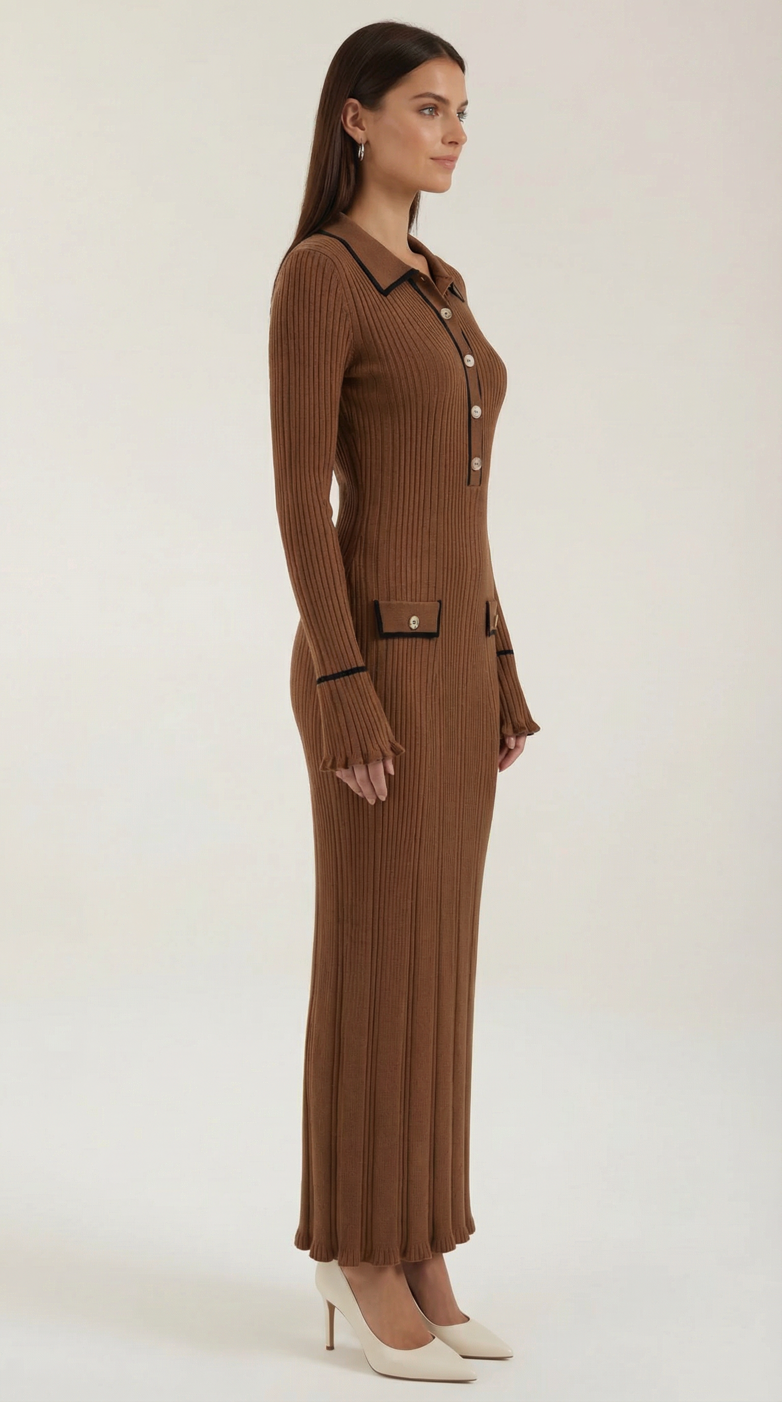 Vestido Maxi Bodycon con Detalle Elegante