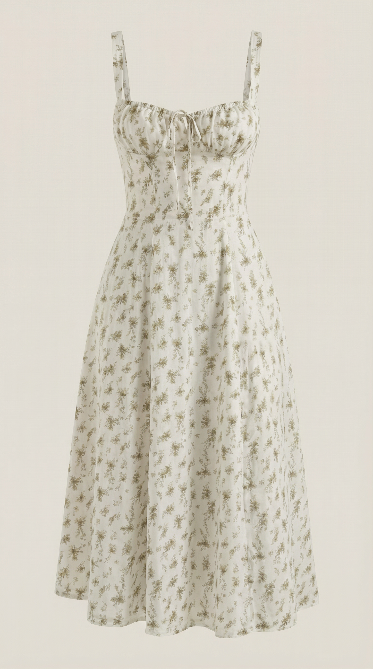 Vestido midi con corte fluido