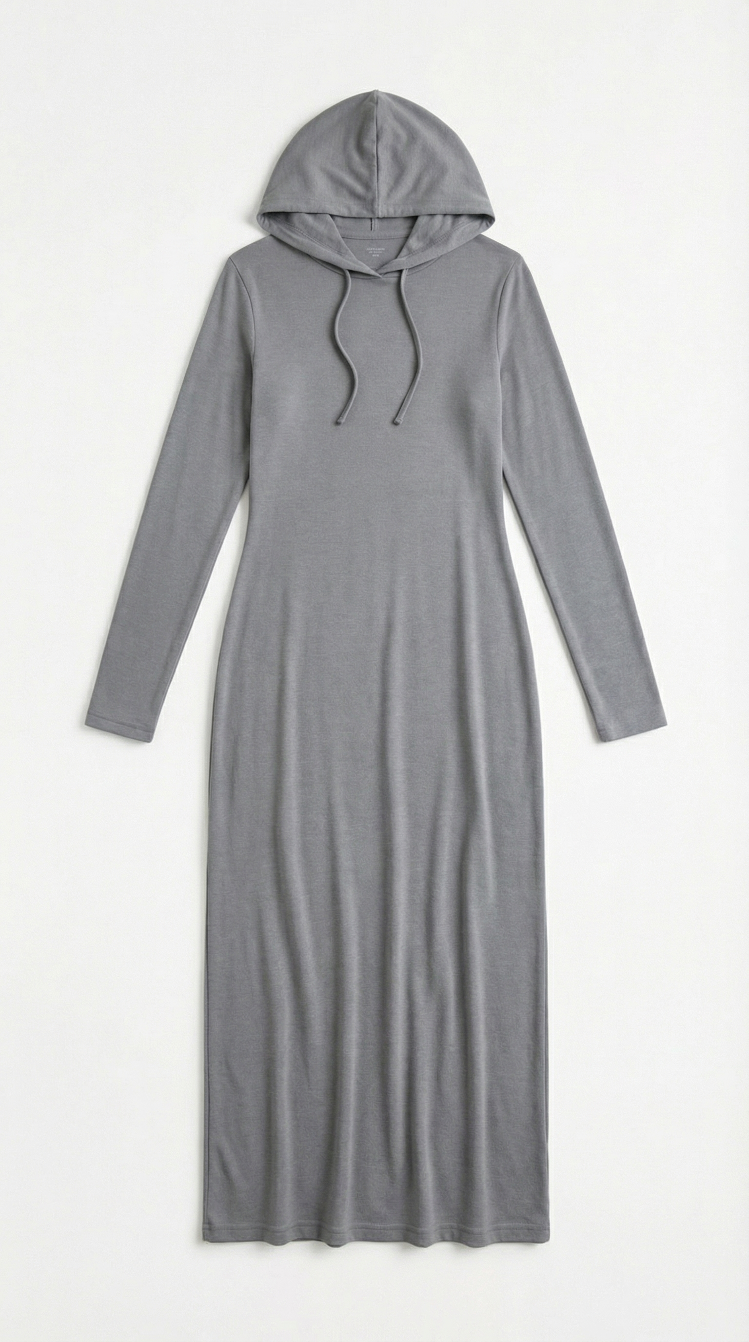 Vestido largo ajustado con capucha