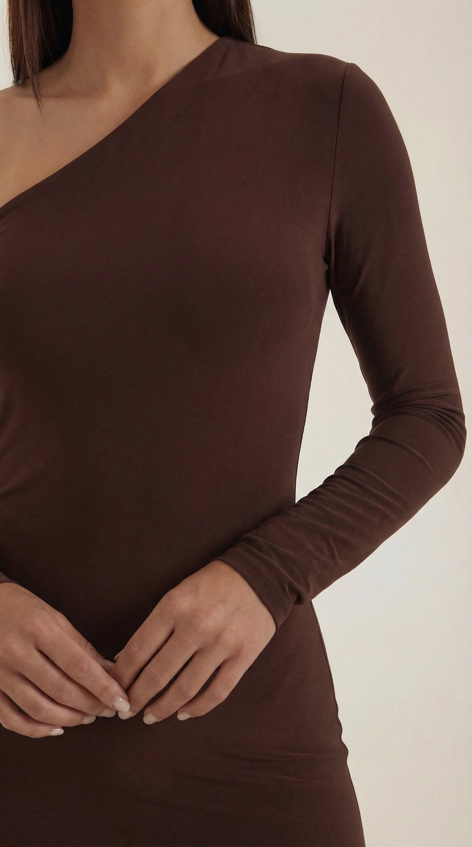 Vestido Maxi Bodycon con Manga Larga