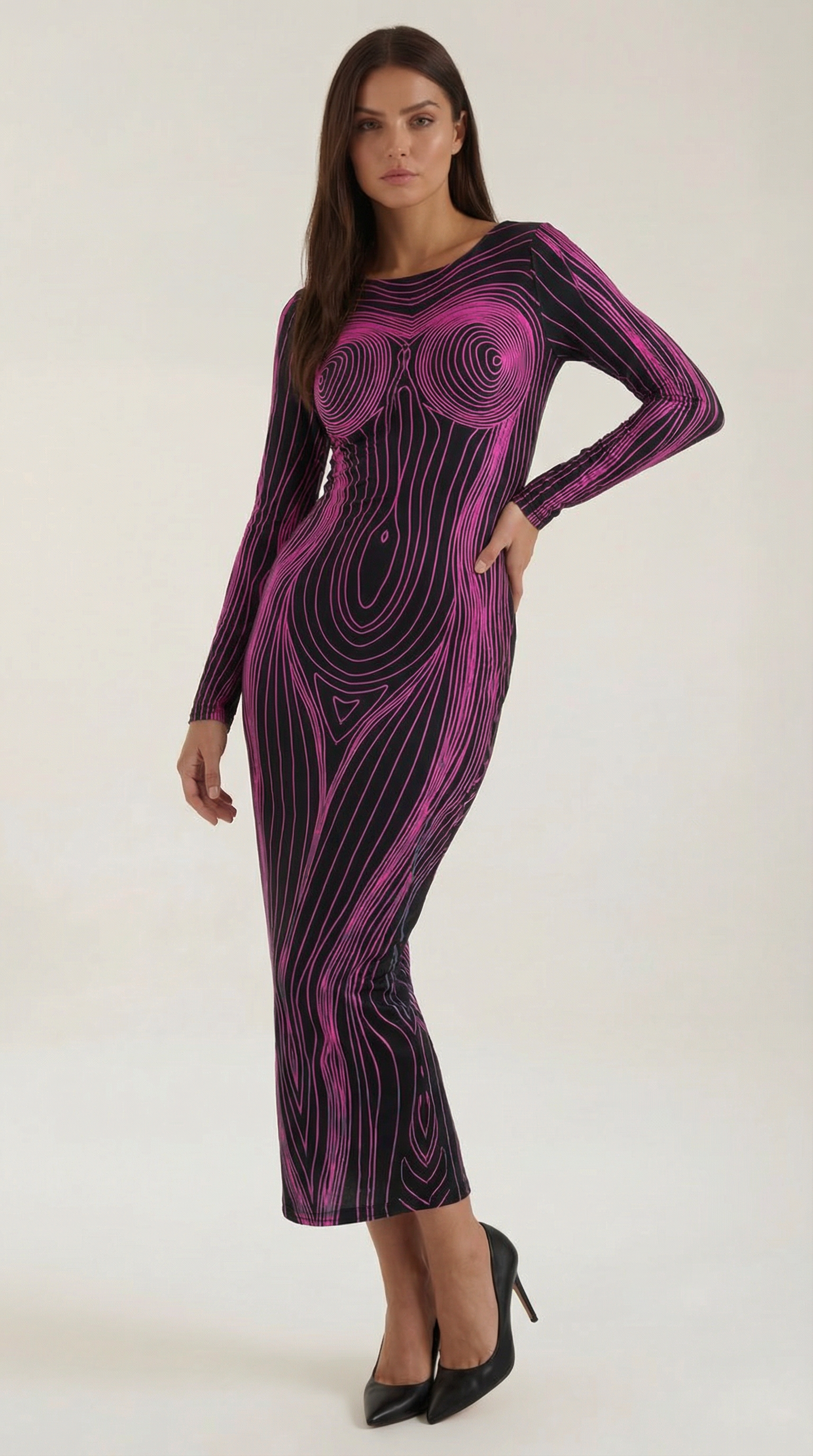 Vestido Maxi Ajustado Elegante