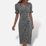 Vestido Midi Cruzado Estampado Floral