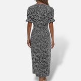 Vestido Midi Cruzado Estampado Floral