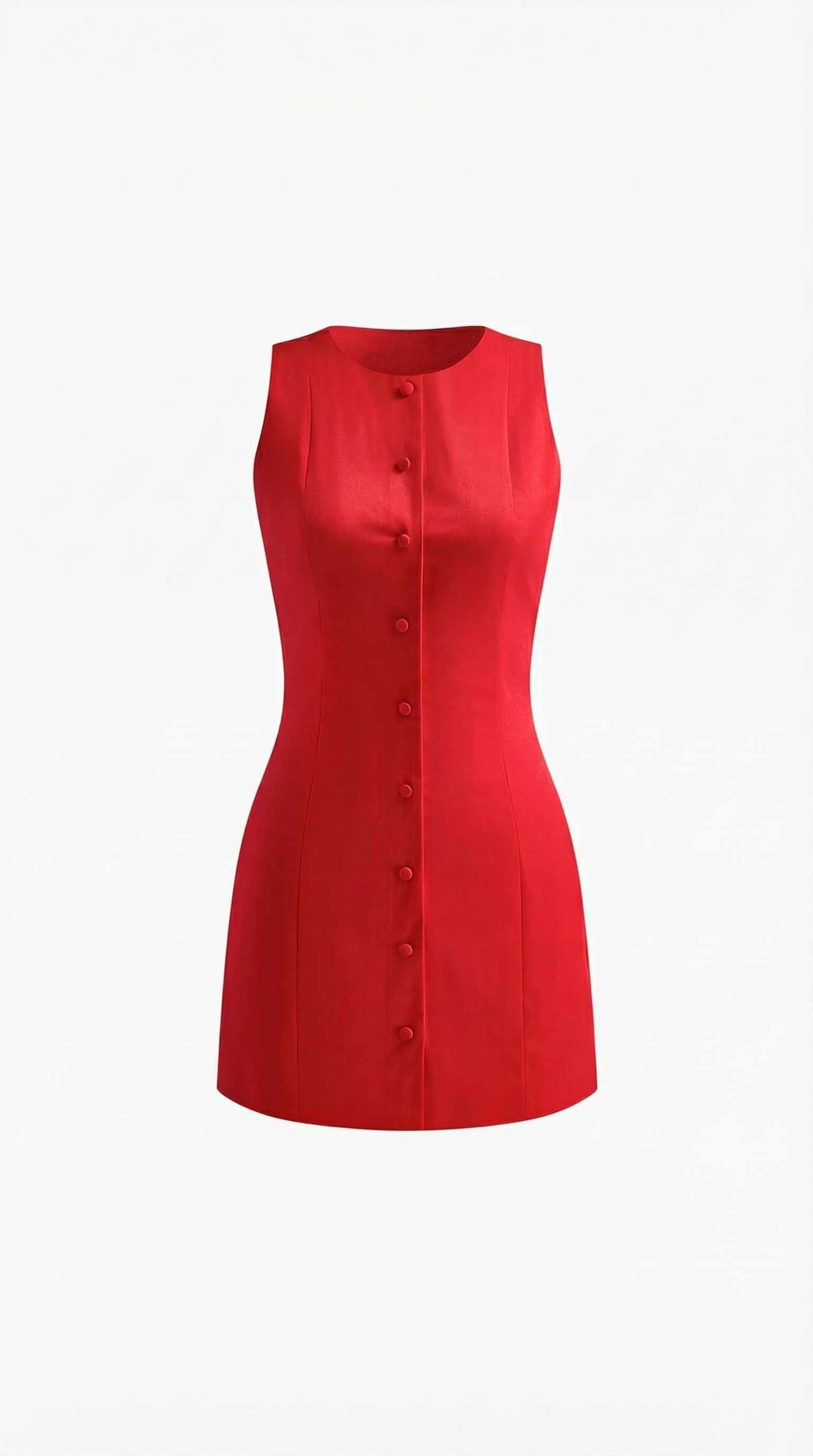 Vestido mini con botones y corte elegante