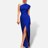 Vestido Maxi Un Hombro Elegante