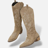 Botas Cowgirl Tacón Bajo