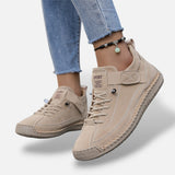 Zapatillas Ante Cordones Costura Artesanal