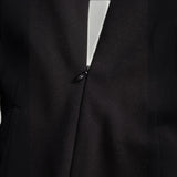 Vestido Midi Pencil Cuello Mandarín Cinturón