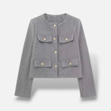 Chaqueta Corta Botones Dorados