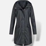 Chubasquero Largo Capucha Impermeable