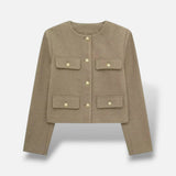 Chaqueta Corta Botones Dorados