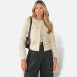Chaqueta Corta Botones Dorados