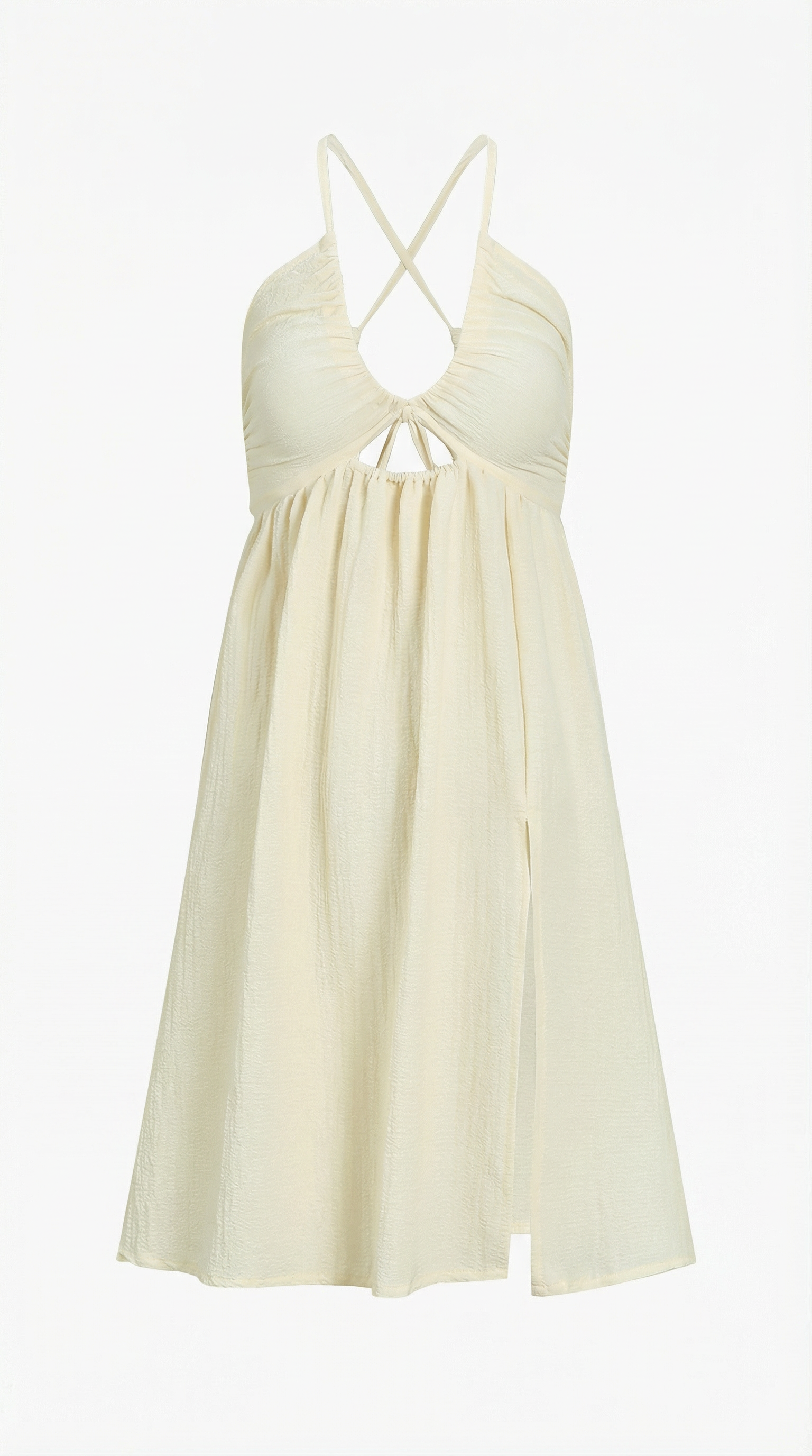 Vestido midi con corte elegante