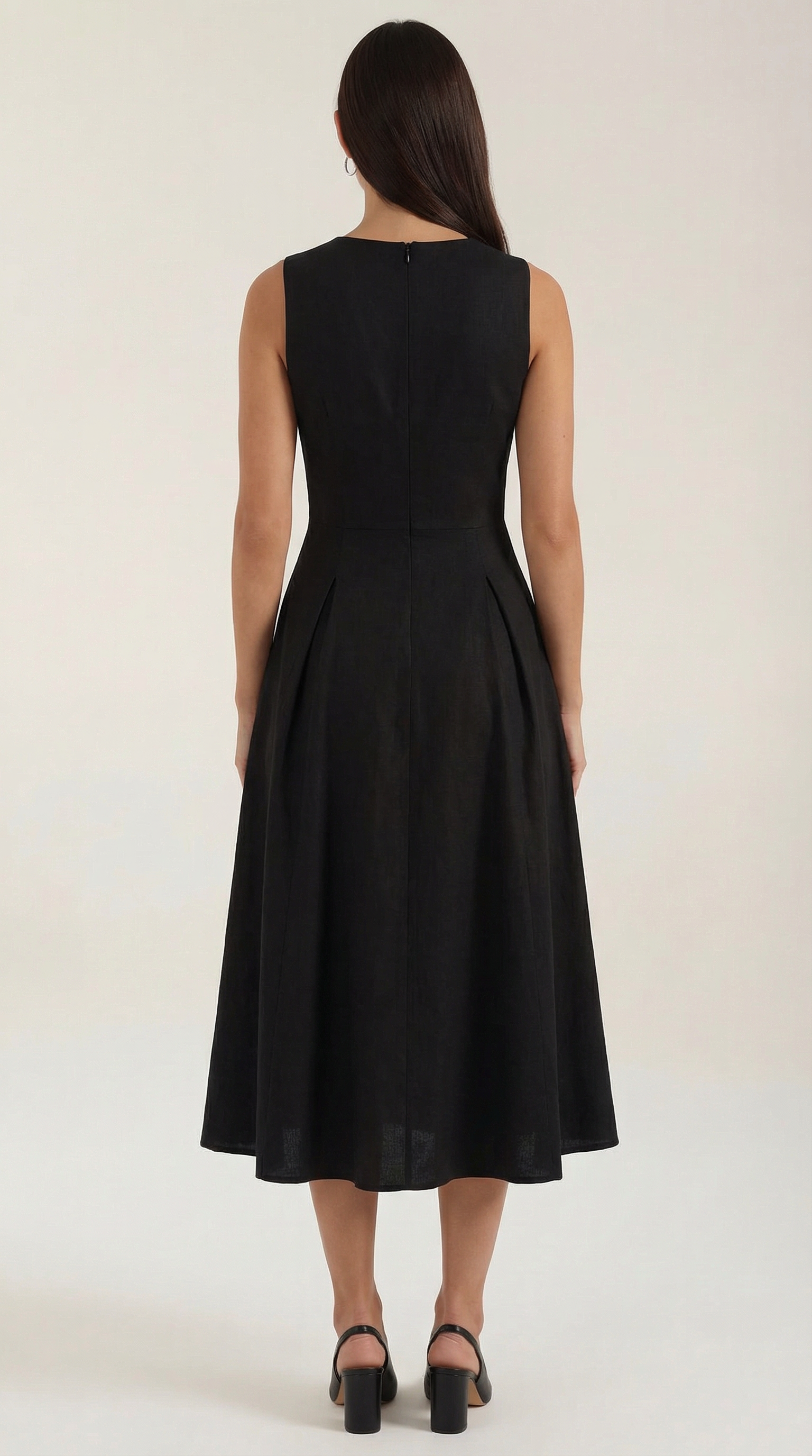 Vestido Midi con Corte Elegante