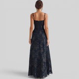 Vestido de Fiesta Floral Chiffon