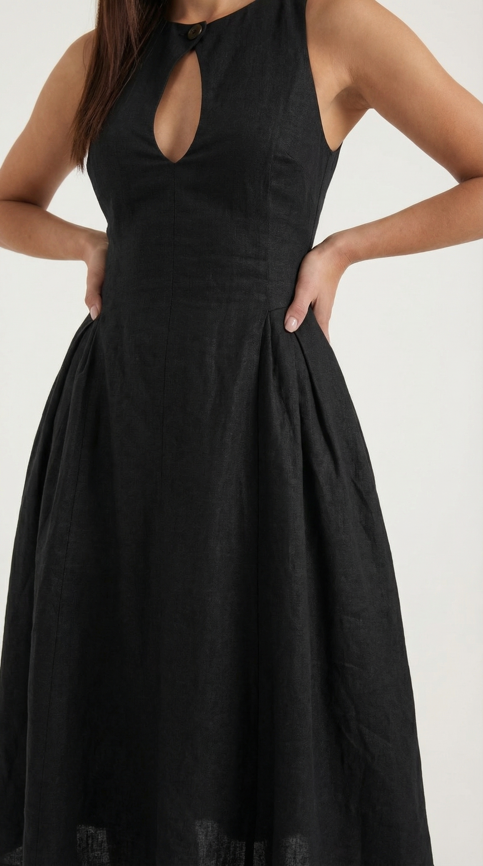 Vestido Midi con Corte Elegante