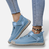 Zapatillas Ante Cordones Costura Artesanal
