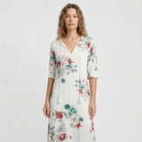 Vestido Largo Boho Chic Estampado Ikat