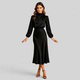Vestido Midi Cintura Alta