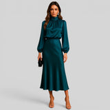 Vestido Midi Cintura Alta