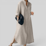 Vestido Midi Camisero de Algodón