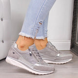 Zapatillas Cordones Suela Gruesa Diaria