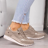 Zapatillas Cordones Suela Gruesa Diaria