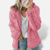 Chaqueta Corta Peluche Capucha