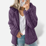 Chaqueta Corta Peluche Capucha