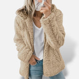 Chaqueta Corta Peluche Capucha