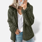 Chaqueta Corta Peluche Capucha