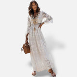 Vestido Maxi Boho Manga Larga