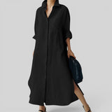 Vestido Midi Camisero de Algodón