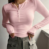 Camiseta Punto Canalé Henley