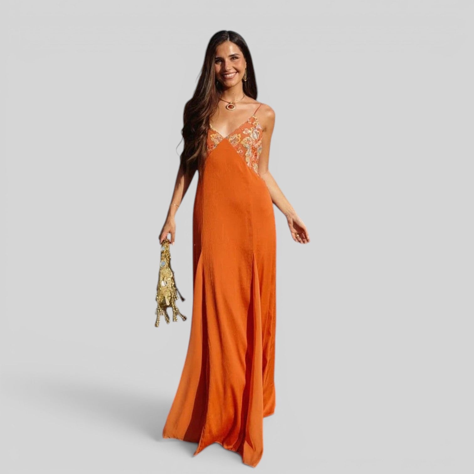 Vestido de Fiesta Escote Xale