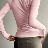 Camiseta Punto Canalé Henley
