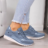 Zapatillas Cordones Suela Gruesa Diaria