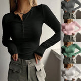 Camiseta Punto Canalé Henley