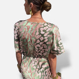 Vestido Largo Escote V Cruzado