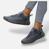 Zapatillas Ante Cordones Costura Artesanal