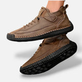 Zapatillas Ante Cordones Costura Artesanal