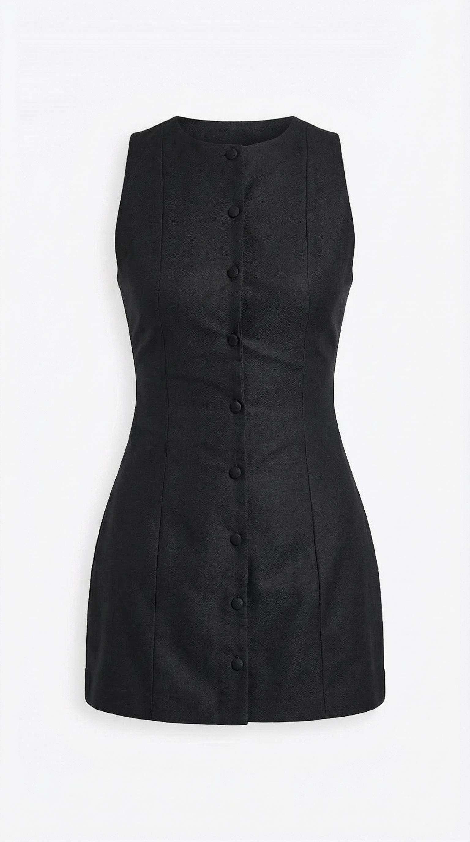 Vestido mini con botones y corte elegante