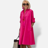 Vestido Camisero Chic Tejido Suave