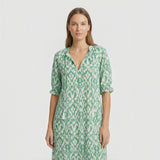 Vestido Largo Boho Chic Estampado Ikat