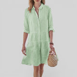 Vestido Midi Rayas Verticales